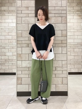 「ベーシックカラー」｜coenかつきさん（レディース・163cm）の夏コーディネート