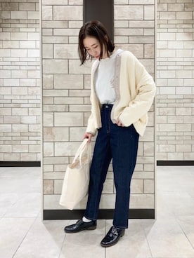 「ロゴ・コーエンベア」｜coenかつきさん（レディース・163cm）の秋コーディネート