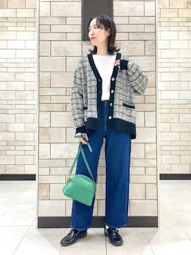 「ツイードライク」｜coenかつきさん（レディース・163cm）の秋コーディネート