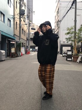 「aie」｜「アイテム（スニーカー）」を使った、Kisumi Matsushitaさん（メンズ・172cm）の冬コーディネート