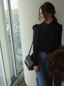 海下真夕さん（レディース・160cm）の春コーディネート