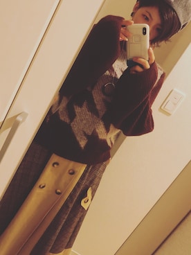 「STUDIOUS HIGH（ストゥディオスハイ）のアイテム」を使った、ひとみさん（レディース・158cm）の秋コーディネート