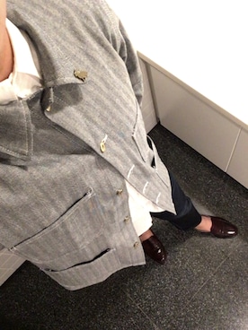 「オックスフォードシャツ」｜「アイテム（財布/小物）」を使った、ryoさん（メンズ・170cm）の夏コーディネート