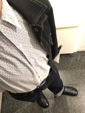 「PLST（プラステ）のアイテム（デニムジャケット）」を使った、ryoさん（メンズ・170cm）の秋コーディネート