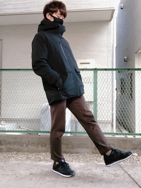 「UNIQLO（ユニクロ）の50色ソックス（消臭機能付き）（ソックス/靴下）」を使った、Koki.Yさん（メンズ・167cm）の冬コーディネート