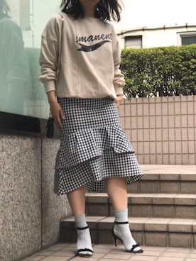 「JILKY（ジルキー）のアイテム」を使った、ABAHOUSE ONLINE LADIES_STAFFさん（レディース・161cm）の春コーディネート