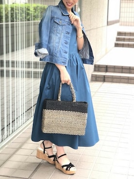 「Rouge vif（ルージュヴィフ）のアイテム」を使った、ABAHOUSE ONLINE LADIES_STAFFさん（レディース・158cm）の春コーディネート