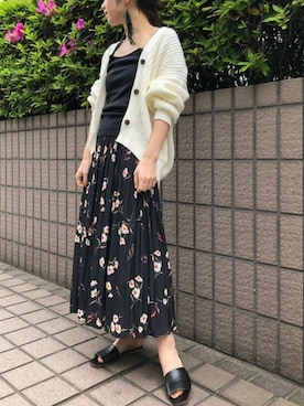 「Rouge vif（ルージュヴィフ）のアイテム」を使った、ABAHOUSE ONLINE LADIES_STAFFさん（レディース・158cm）の春コーディネート