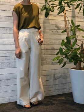 「Abahouse Devinette（ドゥヴィネット）のアイテム」を使った、ABAHOUSE ONLINE LADIES_STAFFさん（レディース・158cm）の春コーディネート