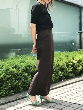 「Abahouse Devinette（ドゥヴィネット）のアイテム」を使った、ABAHOUSE ONLINE LADIES_STAFFさん（レディース・155cm）の春コーディネート