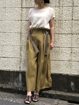 「Abahouse Devinette（ドゥヴィネット）のアイテム」を使った、ABAHOUSE ONLINE LADIES_STAFFさん（レディース・158cm）の春コーディネート