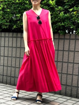 「Abahouse Devinette（ドゥヴィネット）のアイテム（ワンピース/ドレス）」を使った、ABAHOUSE ONLINE LADIES_STAFFさん（レディース・158cm）の春コーディネート