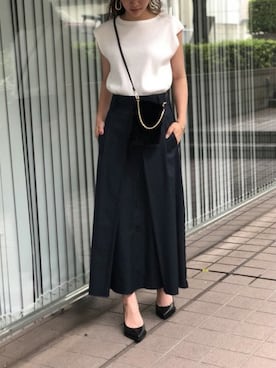 「interstaple（インターステイプル）のアイテム」を使った、ABAHOUSE ONLINE LADIES_STAFFさん（レディース・155cm）の夏コーディネート