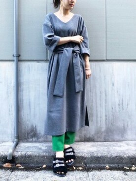 「qualite（カリテ）のアイテム（ワンピース/ドレス）」を使った、ABAHOUSE ONLINE LADIES_STAFFさん（レディース・155cm）の夏コーディネート