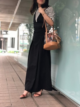 「Abahouse Devinette（ドゥヴィネット）のアイテム（ワンピース/ドレス）」を使った、ABAHOUSE ONLINE LADIES_STAFFさん（レディース・155cm）の夏コーディネート