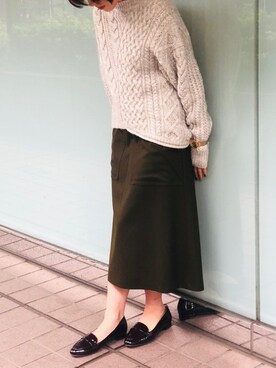 「Abahouse Devinette（ドゥヴィネット）のアイテム」を使った、ABAHOUSE ONLINE LADIES_STAFFさん（レディース・158cm）の秋コーディネート