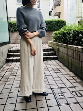 「Rouge vif（ルージュヴィフ）のアイテム」を使った、ABAHOUSE ONLINE LADIES_STAFFさん（レディース・160cm）の秋コーディネート