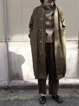 「Abahouse Devinette（ドゥヴィネット）のアイテム（ジャケット/アウター）」を使った、ABAHOUSE ONLINE LADIES_STAFFさん（レディース・163cm）の秋コーディネート