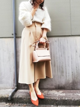 「スカーチョ」｜ABAHOUSE ONLINE LADIES_STAFFさん（レディース・152cm）の冬コーディネート