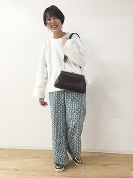 「Rouge vif（ルージュヴィフ）のアイテム」を使った、ABAHOUSE ONLINE LADIES_STAFFさん（レディース・158cm）の冬コーディネート