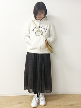 「interstaple（インターステイプル）のアイテム」を使った、ABAHOUSE ONLINE LADIES_STAFFさん（レディース・160cm）の冬コーディネート