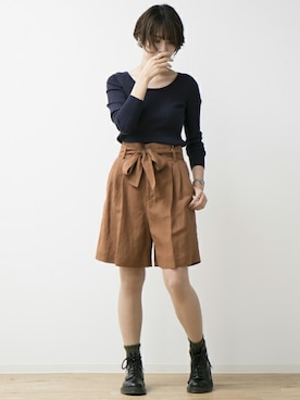 「Rouge vif（ルージュヴィフ）のアイテム」を使った、ABAHOUSE ONLINE LADIES_STAFFさん（レディース・158cm）の冬コーディネート