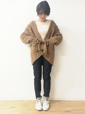 「レイヤードstyle」｜ABAHOUSE ONLINE LADIES_STAFFさん（レディース・158cm）の冬コーディネート