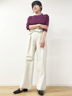 「Rouge vif（ルージュヴィフ）のアイテム」を使った、ABAHOUSE ONLINE LADIES_STAFFさん（レディース・163cm）の冬コーディネート