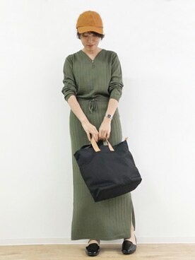 「qualite（カリテ）のアイテム（ワンピース/ドレス）」を使った、ABAHOUSE ONLINE LADIES_STAFFさん（レディース・160cm）の春コーディネート