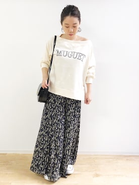 「Rouge vif（ルージュヴィフ）のアイテム」を使った、ABAHOUSE ONLINE LADIES_STAFFさん（レディース・149cm）の春コーディネート