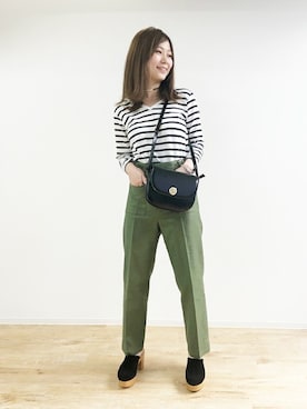 「Rouge vif（ルージュヴィフ）のアイテム」を使った、ABAHOUSE ONLINE LADIES_STAFFさん（レディース・160cm）の春コーディネート