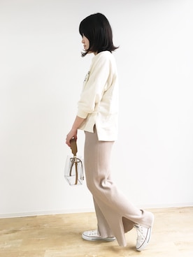 「Rouge vif（ルージュヴィフ）のアイテム」を使った、ABAHOUSE ONLINE LADIES_STAFFさん（レディース・160cm）の春コーディネート