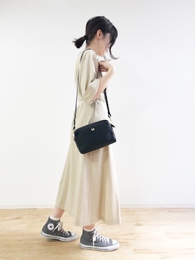「qualite（カリテ）のアイテム（ワンピース/ドレス）」を使った、ABAHOUSE ONLINE LADIES_STAFFさん（レディース・160cm）の春コーディネート