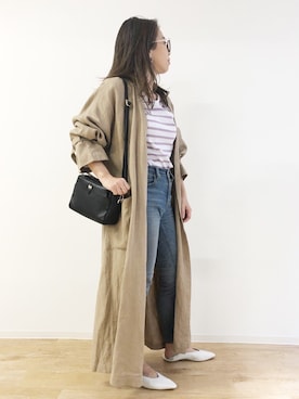 「Rouge vif（ルージュヴィフ）のアイテム」を使った、ABAHOUSE ONLINE LADIES_STAFFさん（レディース・149cm）の春コーディネート