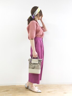 「Rouge vif（ルージュヴィフ）のアイテム（財布/小物）」を使った、ABAHOUSE ONLINE LADIES_STAFFさん（レディース・160cm）の春コーディネート