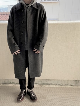 「Acne Studios（アクネストゥディオズ）のアイテム（パーカー）」を使った、3rdさん（メンズ・170cm）の冬コーディネート