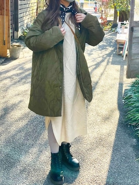 「chocomee（チョコミー）のアイテム（ワンピース/ドレス）」を使った、ｒｕｒｉさん（レディース・158cm）の冬コーディネート