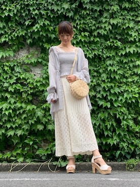 「one after another NICE CLAUP（ワンアフターアナザーナイスクラップ）のアイテム（アンサンブル）」を使った、yuuri⁑⁑⁑さん（レディース・154cm）の春コーディネート