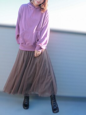 Grl グレイル のパーカー ピンク系 を使った人気ファッションコーディネート Wear