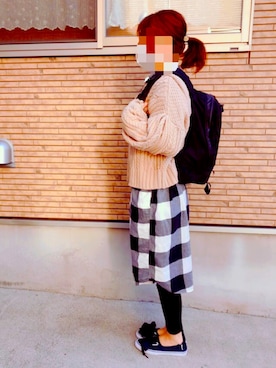「グレゴリー」｜「アイテム（その他アウター）」を使った、@imi☺︎Ricoさん（レディース・158cm）の冬コーディネート