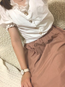 「nattito（ナティート）のアイテム」を使った、aikaさん（レディース・157cm）の夏コーディネート