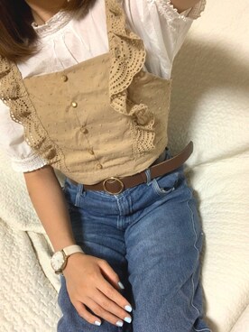 「nattito（ナティート）のアイテム」を使った、aikaさん（レディース・157cm）の夏コーディネート