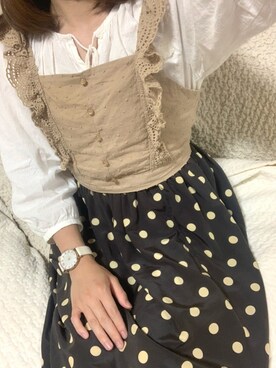 「nattito（ナティート）のアイテム」を使った、aikaさん（レディース・157cm）の秋コーディネート