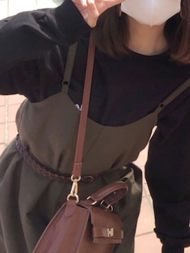 「NICE CLAUP（ナイスクラップ）のアイテム（ワンピース/ドレス）」を使った、aikaさん（レディース・157cm）の春コーディネート