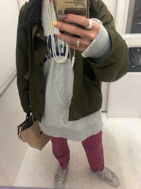 「EMIRU（エミル）のアイテム」を使った、yurika さん（レディース・153cm）の春コーディネート