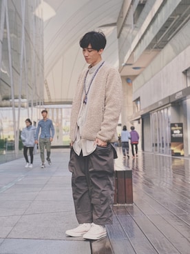 「oqLiq（オークリック）のアイテム（アクセサリー）」を使った、Jさん（メンズ・174cm）の春コーディネート