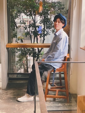 「RADIALL（ラディアル）のアイテム（帽子）」を使った、Jさん（メンズ・174cm）の夏コーディネート