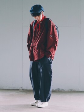 「oqLiq（オークリック）のアイテム」を使った、Jさん（メンズ・174cm）の冬コーディネート
