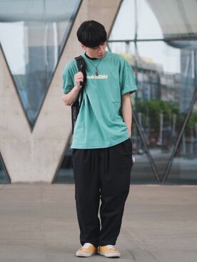 「Atease（アティース）のアイテム（アクセサリー）」を使った、Jさん（メンズ・174cm）の春コーディネート