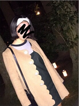 「CECIL McBEE（セシルマクビー）のアイテム（その他アウター）」を使った、mi.さん（レディース・160cm）の冬コーディネート